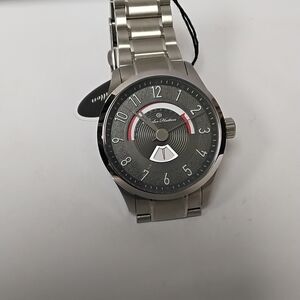 Silver and Black Men's Watch